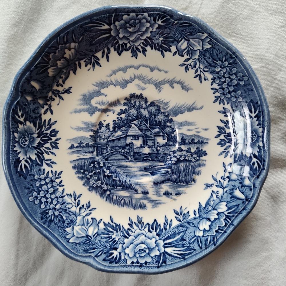 Vintage English Village by Salem China Co. Saucer 5.5 x 5.5
